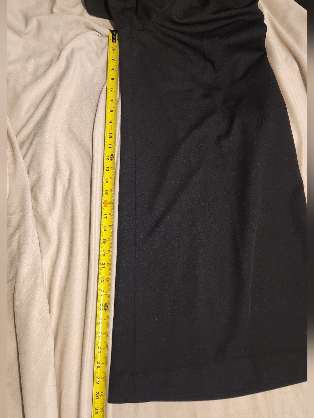 Dark Academia Custom Black Wide Leg Pants - Handmade High Rise Flowy Trousers XS - Picture 8 of 8